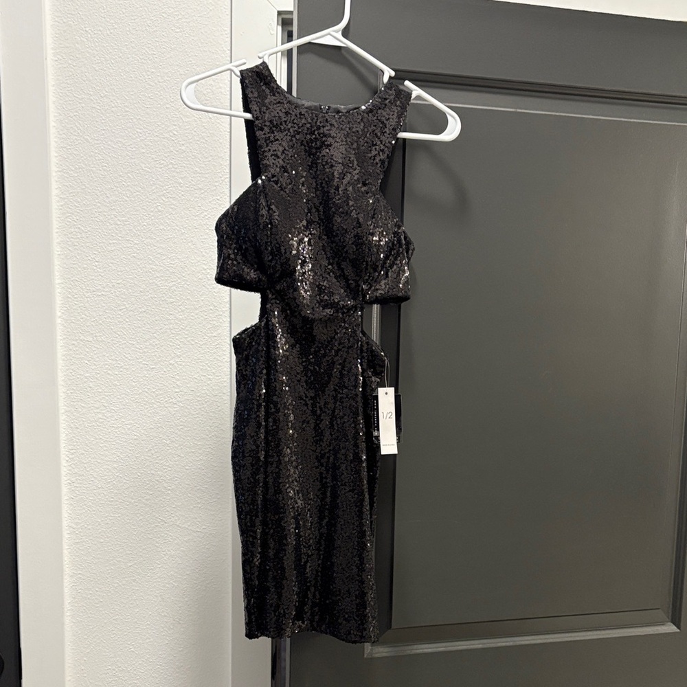 Teeze Me Black Sequin Dress